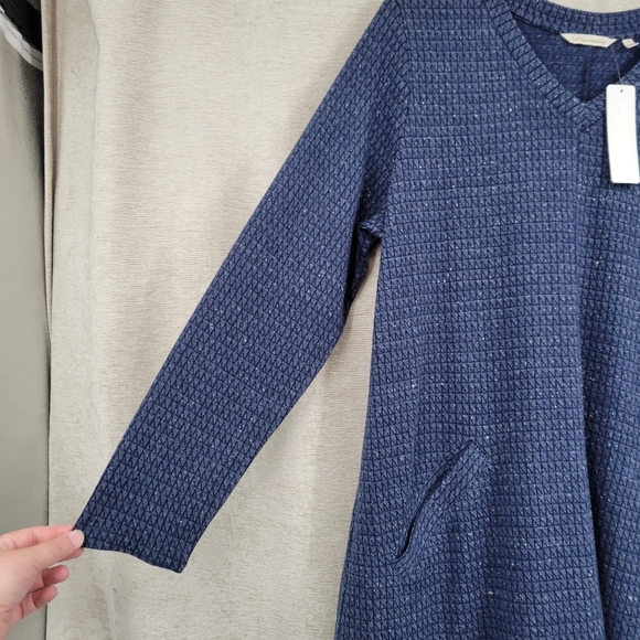 Soft Surroundings Blue Long Sleeve Dress - Picture 4 of 11